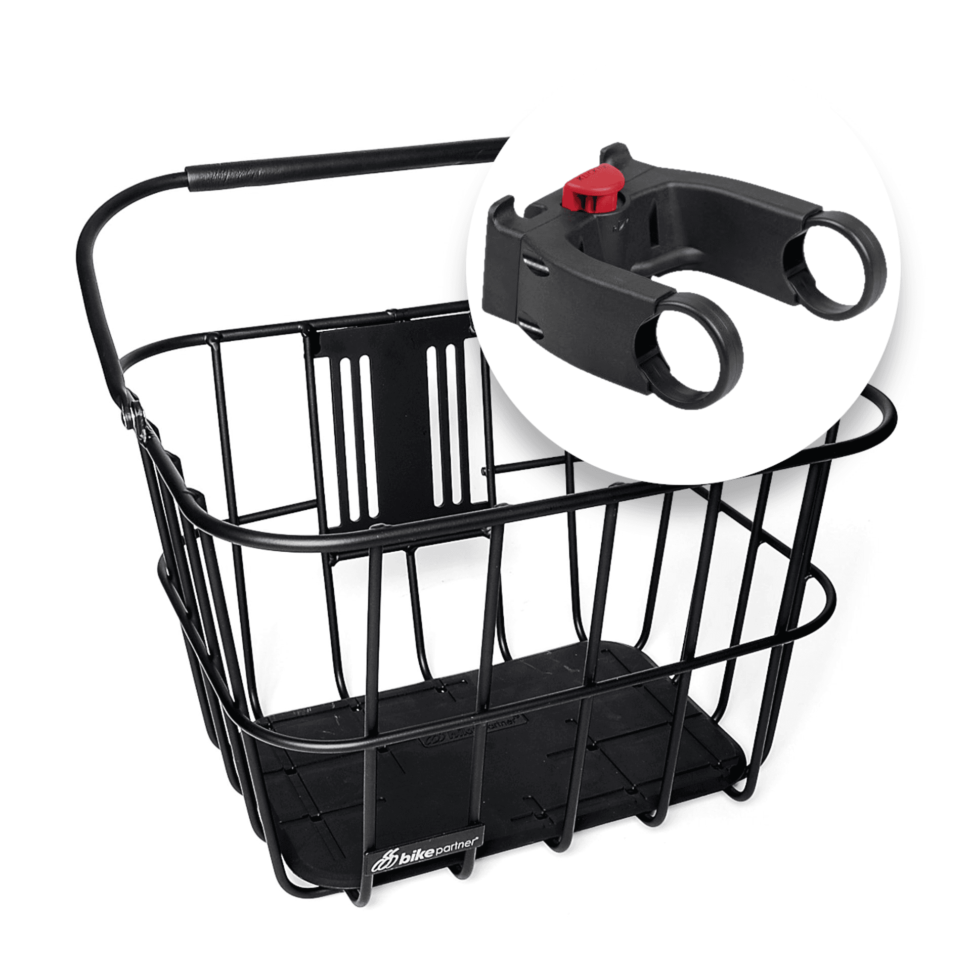 BikePartner Skagen Kurv med Klickfix (45x31x21 cm) + Klickfix Lenker Adapter til Elcykel